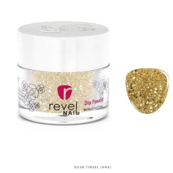 Revel‎ Nail HH6 "Tinsel" 0.5 oz. Dip Powder - Picture 1 of 1